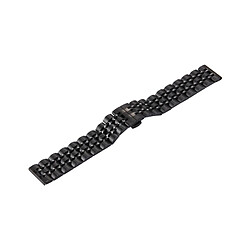 Avis Wewoo Bracelet noir pour Samsung Gear S3 Classique Smartwatch Boucle papillon caché 7 perles en acier inoxydable