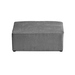 Acheter Bestmobilier Topaze - pouf - en velours côtelé plat