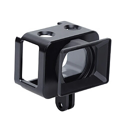 Wewoo Boitiers GoPro en métal Cage de protection alliage d'aluminium + lentille de filtre UV de 37 mm + pare-soleil de avec vis et tournevis pour Sony RX0 / RX0 II Noir