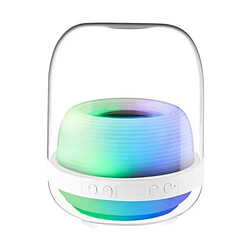 Yonis Enceinte Bluetooth 6D 15W Lumineuse Sans Fil Enceinte Bluetooth 6D 15W Son Stéréo Lumineux Autonomie 6H Effet Halo YONIS