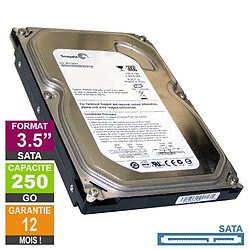 Seagate Technology Disque Dur 250Go SATA 3.5 Seagate Barracuda 7200.10 ST3250312AS 7200rpm 8Mo