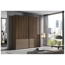 Inside 75 Armoire 2 portes coulissantes suspendues Icon 238,1 x 240 cm Legend Cristal Basalto Profil Pizzara 