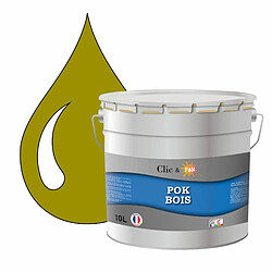 Pok Peinture de Finition Solvantée Laque Semi-Brillante Boiseries Intérieures et Extérieures - 10L - RAL 1027 - Jaune Curry