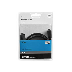 EKON Adaptateur VGA Câble moniteur VGA (15 pin) - 1.8M