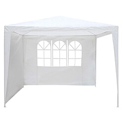 Habitat Et Jardin Toile blanche de remplacement pour tente de réception - Cloison de gazebo - 1.9 x 2.9 m