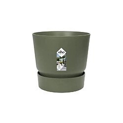 ELHO Pot de fleurs rond Greenville 47 - Extérieur - Ø 47 x H 44,1 cm - Vert feuille