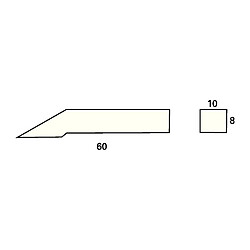 Pointe à tracer pour plage de mesure 300 mm carbure adapté à trusquin PROMAT 