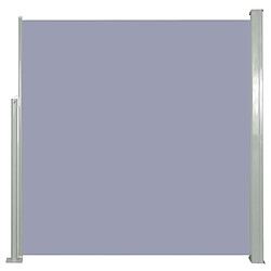 Helloshop26 Auvent paravent store brise-vue latéral rétractable de patio jardin terrasse balcon protection visuelle écran 140 x 300 cm gris 02_0007089