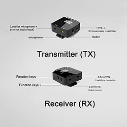 Acheter Universal Portable Mini Audio UHF Wireless Laval Microphone Fit FM40 Wireless Microphone for Smartphone DSLR Camera Interview Live Recording | Microphone