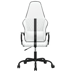 Avis Maison Chic Chaise Gaming | Chaise de jeu de massage Ergonomique | Chaises de Bureau Noir et blanc Similicuir -GKD46845