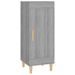 vidaXL Buffet Sonoma gris 34,5x34x90 cm Bois d'ingénierie