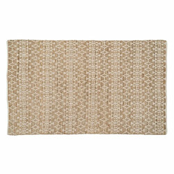 BigBuy Home Tapis Blanc Naturel 60 % Coton Jute 200 x 290 cm