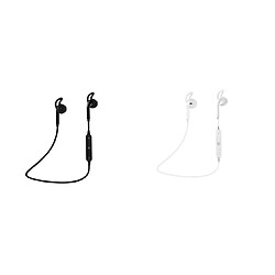 YP Select Sports Bluetooth Headset S6 Stereo 4.2 Dual-Ear In-Ear Écouteurs Blanc