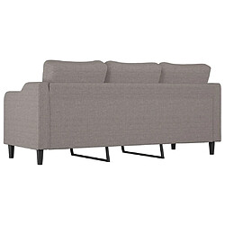 Acheter vidaXL Canapé à 3 places Taupe 180 cm Tissu