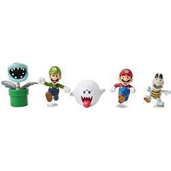 Pack de 5 Figurines - JAKKS PACIFIC - Super Mario Bros : Mario Boo! - 10 cm 