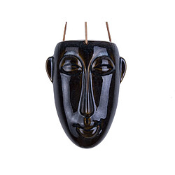 Present Time Cache-pot design suspendu Mask allongé - H. 25,5 cm - Brun foncé Present Time - Cache-pot design suspendu Mask allongé - H. 25,5 cm - Brun foncé - Design