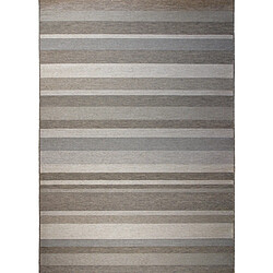 Thedecofactory LAGUNA BAY - Tapis d'extérieur/intérieur motifs lignes mix beige 160x230