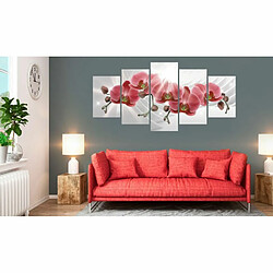 Paris Prix Tableau Imprimé Abstract Garden : Red Orchis 100 x 200 cm