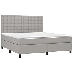 Avis Sommier à lattes,Cadre à lattes de lit et matelas et LED pour Adulte Gris clair 160x200 cm -MN58348