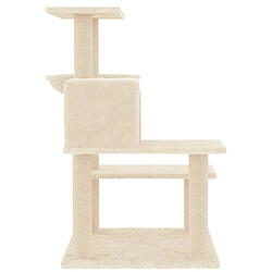 Acheter Arbre à chat avec griffoirs,niche pour chat en sisal crème 82,5 cm -MN79289