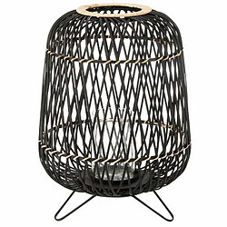 Paris Prix Lanterne Déco Bambou sur Pied 57cm Noir