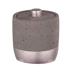 WENKO Pot de rangement salle de bain design Mauve - Gris rosé