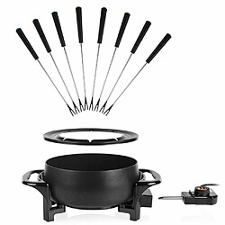 Appareil à fondue 1000w 8 fourchettes noir - fo-1107 - TRISTAR pas cher