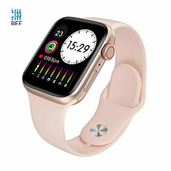 Riffi Montre intelligente de sport en aluminium Riff T55 avec moniteur de fréquence cardiaque et de pression artérielle rose 