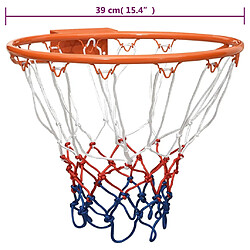 vidaXL Cerceau de basket Orange 39 cm Acier pas cher