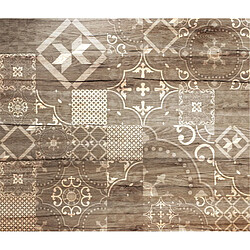 Cpm Crédence adhésive en alu imitation Bois - L. 70 x l. 40 cm - Marron CPM - Crédence adhésive en alu imitation Bois - L. 70 x l. 40 cm - Marron - Design