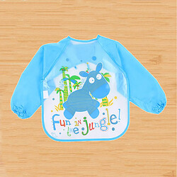 Enfants Dessin Peinture Tablier Blouse Artisanat Bébé Bavoir Imperméable Bleu Cheval pas cher