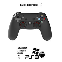 Acheter Gamium Manette Gaming SANS FIL/FILAIRE - Triple connexion : filaire, Bluetooth, récepteur 2.4Ghz - PC, PS3, Box Android TV, Casque VR, Smartphone et tablette Android** - Clip pour Smartphone