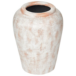 Beliani Terre cuite Vase décoratif 42 cm Beige MIRI