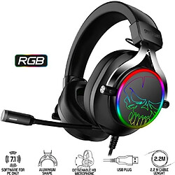 Spirit of Gamer Casque RGB XPERT H600 7.1 Virtuel sur PC et compatible Switch, PS5 / PS4, XBOX SERIES X|S / XBOX ONE 