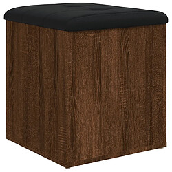 Maison Chic Banc de rangement | Meuble de rangement d'Entrée | Coffres d'Intérieur chêne marron 42x42x45 cm bois d'ingénierie -MN31373