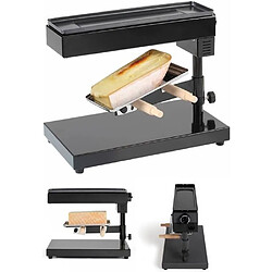 Livoo Appareil à raclette traditionnel façon Grill de cuisson pour 8 personnes socle porte-fromage pivotant haute qualité