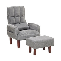 Beliani Fauteuil Gris OLAND 