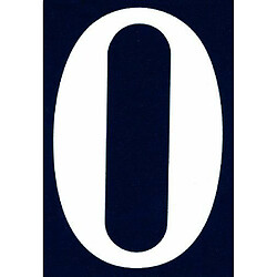 Symbol NA00 Numéro rue pvc adhésif 110 x 40 mm Chiffre 0 