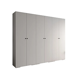 Abiks Meble Armoire Inova 2 À Portes Battantes 236,7/300/47 6 Portes (bianco/nero)