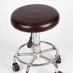 tabouret de bar maison pu cuir chaise ronde coussin de siège manches café