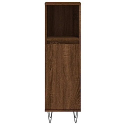 Acheter vidaXL Armoire de bain chêne marron 30x30x100 cm bois d'ingénierie