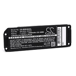 vhbw Li-Ion batterie 3400mAh (7.4V) pour haut-parleurs enceintes Bose Soundlink Mini