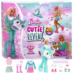 Barbie-Calendrier de l'Avent Cutie Reveal-1 poupée et 24 surprises HJX76 Type de produit : POUPEE - Barbie-Calendrier de l'Avent Cutie Reveal-1 poupée et 24 surprises HJX76