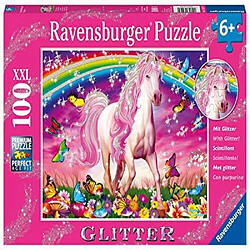 Ravensburger Horse Dreams - Puzzle 100 piAces A paillettes pour enfants - chaque piAce est unique, les piAces semboAtent parfaitement