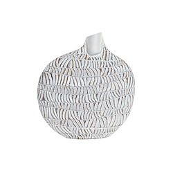 Vase DKD Home Decor Blanc Résine Moderne (27 x 11 x 31 cm)