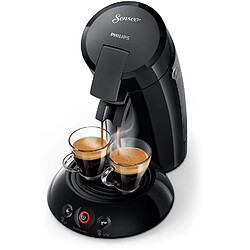 Philips Machine à café Senseo New Original, Crema Plus, intensité du café Choix, noir noir