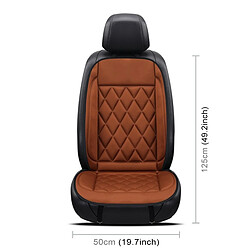 Wewoo Housse de coussin chauffant chauffante pour siège auto 24V chauffée en hiversiège unique brun