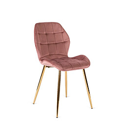 Vivaldi Chaise LUCKY Rose Velours