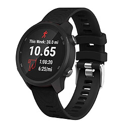 Wewoo Bracelet pour montre connectée de en silicone Smartwatch Garmin Forerunner 245 noir 