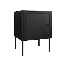 Bestmobilier Lavaggi - table de chevet - noir - 45 cm Lavaggi - table de chevet - noir - 45 cm - Noir